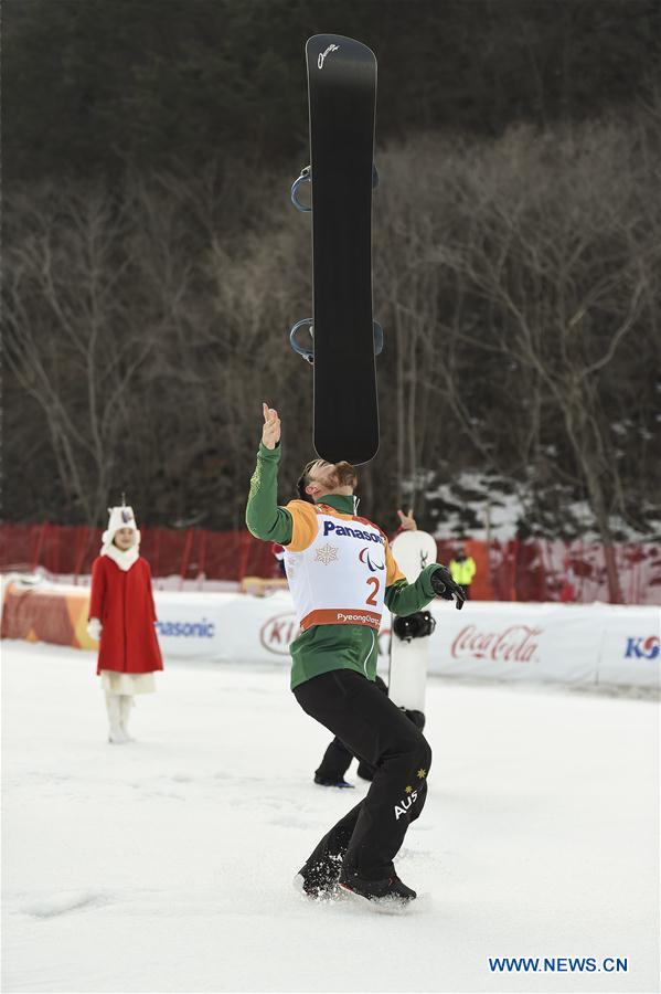 (SP)OLY-PARALYMPIC-SOUTH KOREA-PYEONGCHANG-SNOWBOARD-MEN'S CROSS-FINALS