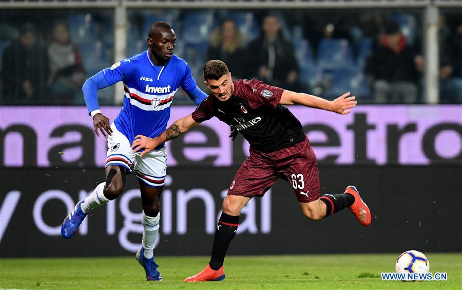 (SP)ITALY-GENOVA-SOCCER-ITALIAN CUP-SAMPDORIA VS AC MILAN