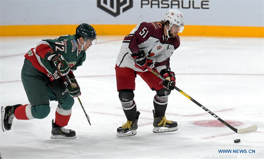 (SP)LATVIA-RIGA-HOCKEY-RAILWAYS CUP-AK BARS VS AVTOMOBILIST