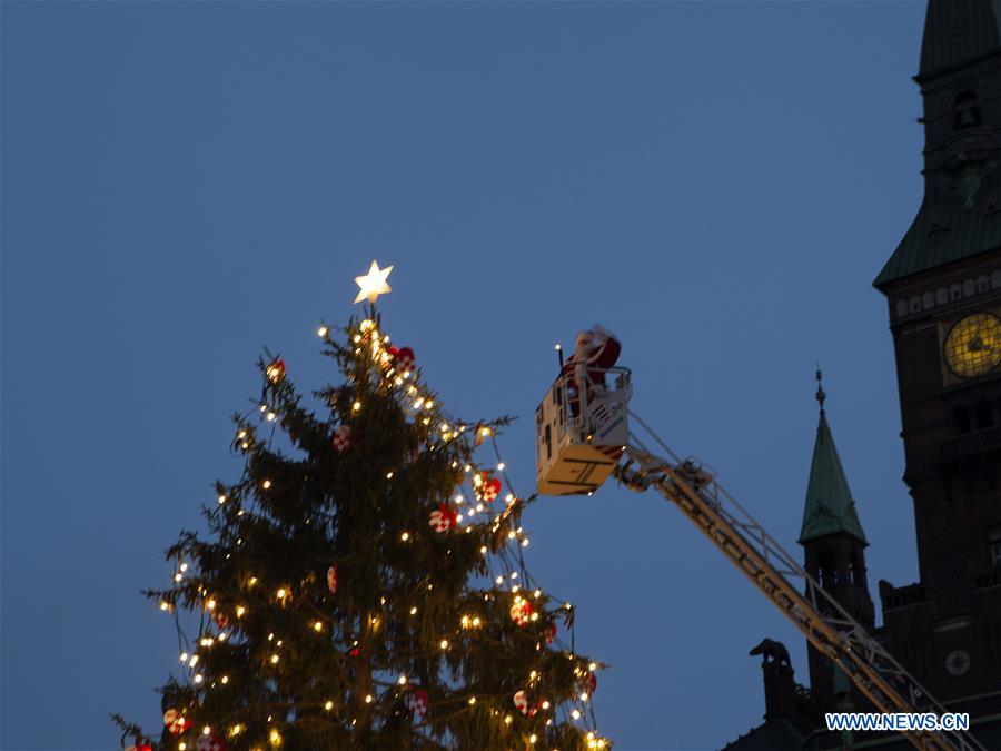 DENMARK-COPENHAGEN-CHRISTMAS TREE-LIGHTING