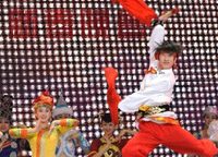 1月31日，演員在晚會(huì)上表演