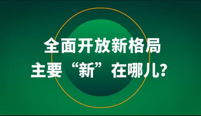 全面開(kāi)放新格局主要&ldquo;新&rdquo;在哪兒？