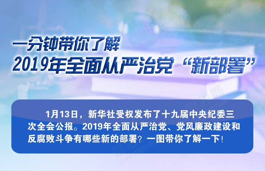 一分鐘帶你了解2019年全面從嚴治黨&ldquo;新部署&rdquo;